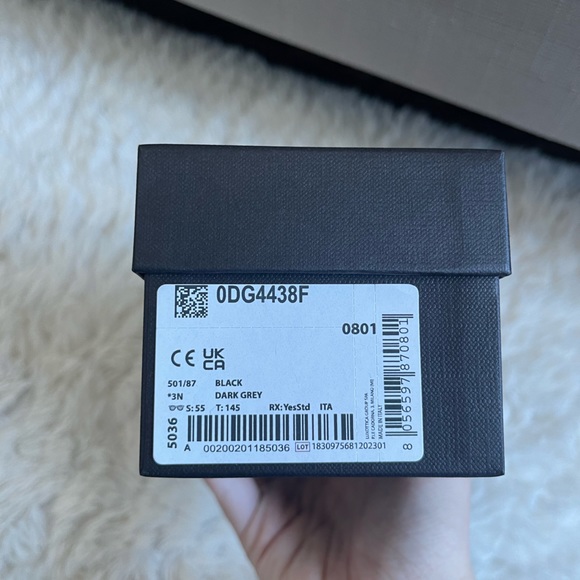 DOLCE & GABBANA Black Small Box / Sunglasses Box Empty with Card Authentic - Picture 4 of 5